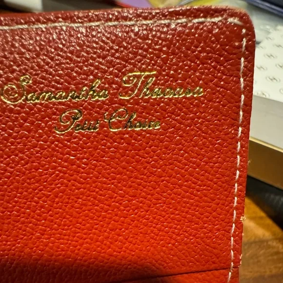 Samantha Thavasa Red &White Leather Wallet Rare Japanese Edition - Picture 10 of 16